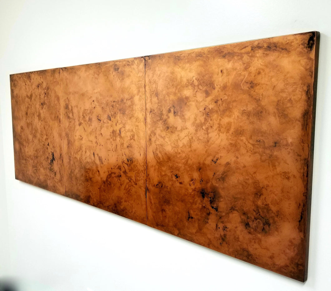 Aged Copper Panel Headboard